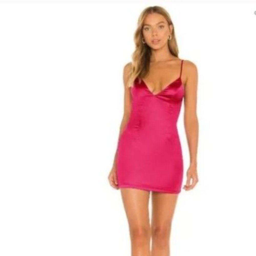 superdown Nicole Mini Dress in Hot Pink